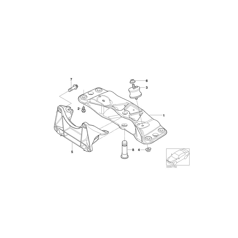 Genuine BMW 22326779446 E65 E67 RR1 Pin M21X1,5X72 (Inc. 745LiS, 760i & 740i) | ML Performance UK Car Parts