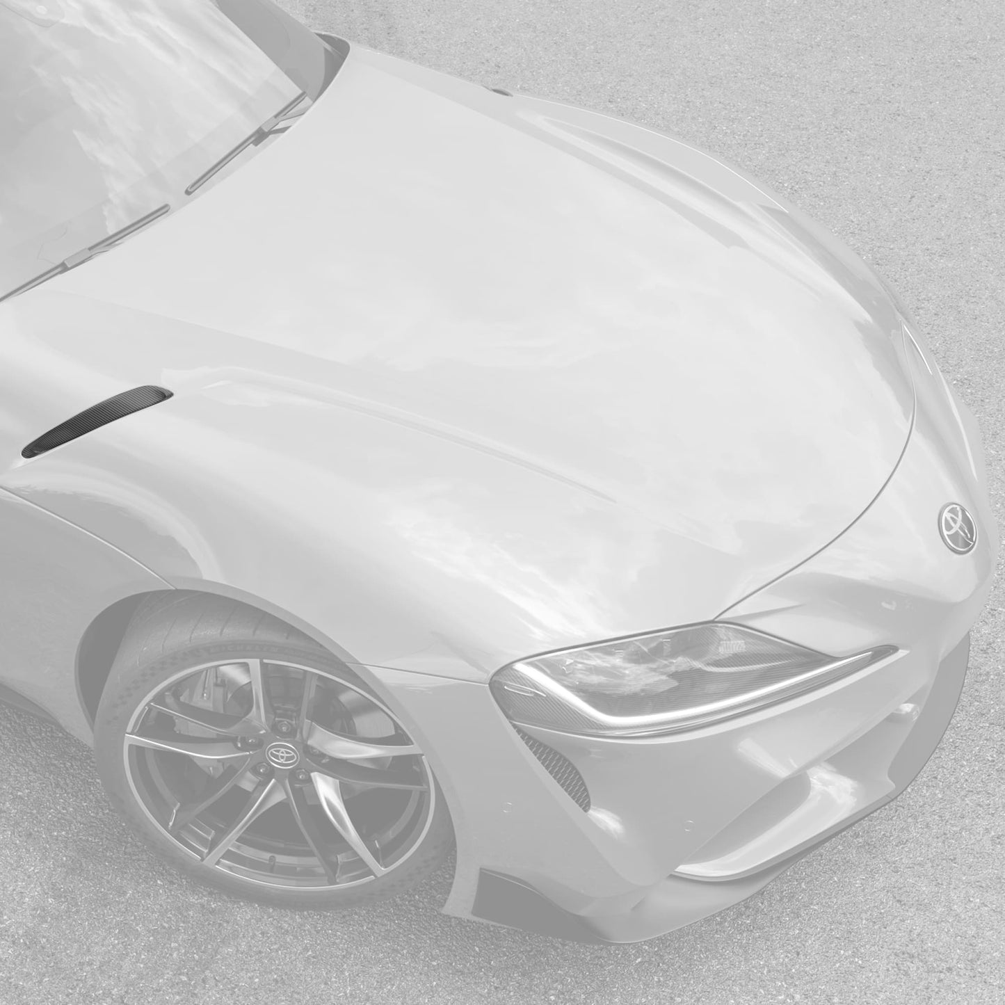 MANHART CARBON HOOD INSERTS FOR TOYOTA GR SUPRA