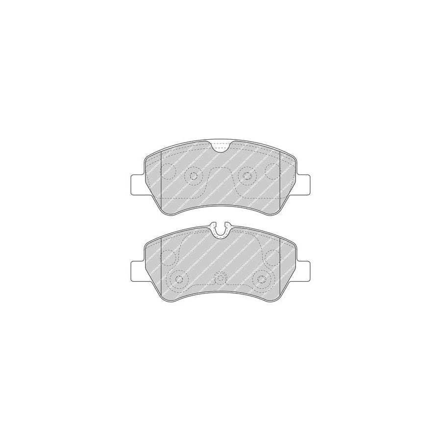 Ferodo Fvr5075 Brake Pad Set Incl Wear Warning Contact With Accessories