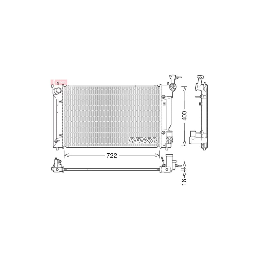 Denso DRM50098 Drm50098 Engine Radiator For Lexus Is Iii Saloon (Xe30) | ML Performance UK