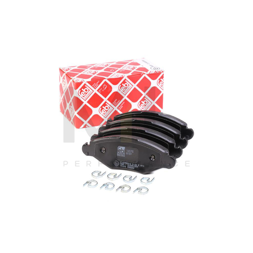 Febi Bilstein 16575 Brake Pad Set Front Axle, Excl. Wear Warning Contact, With Attachment Material | ML Performance Car Parts