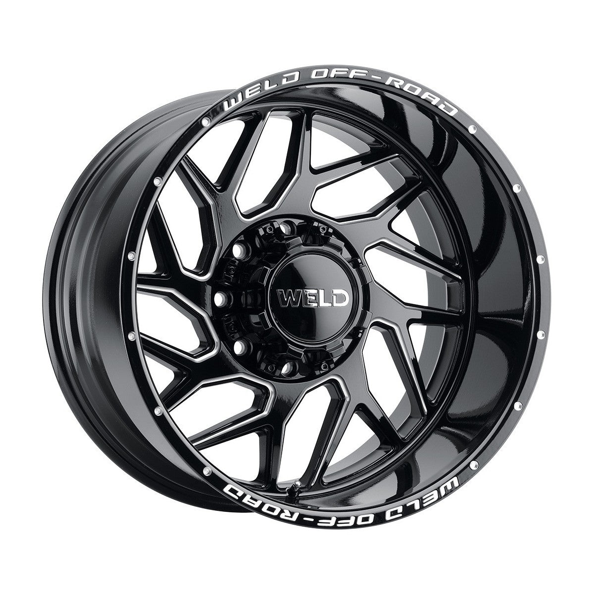 Weld W11700082475 Fulcrum W117 Wheel 20x10 8x165.1 ET-18 BS4.75 Gloss Black MIL