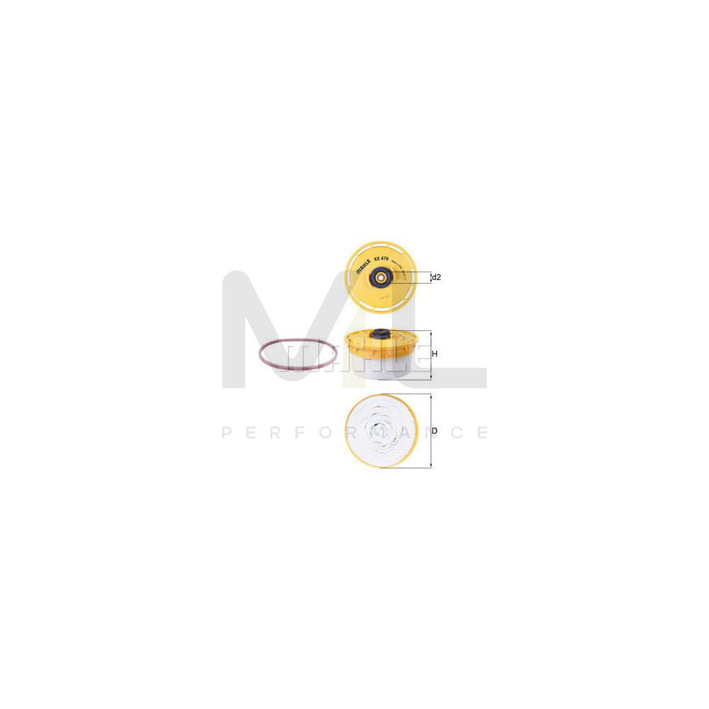 MAHLE ORIGINAL KX 479D Fuel filter Filter Insert | ML Performance Car Parts