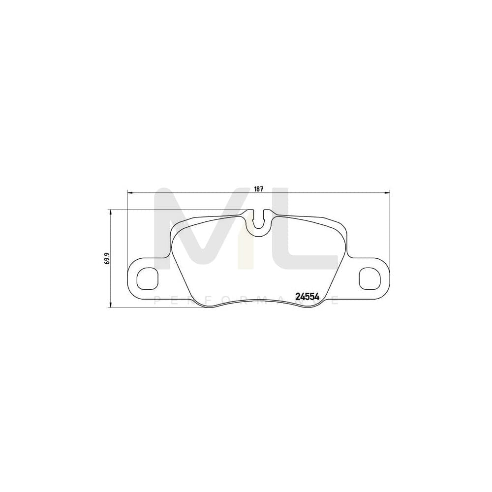 Brembo P 65 023 Brake Pad Set For Porsche 911 Prepared For Wear Indicator | ML Performance Car Parts
