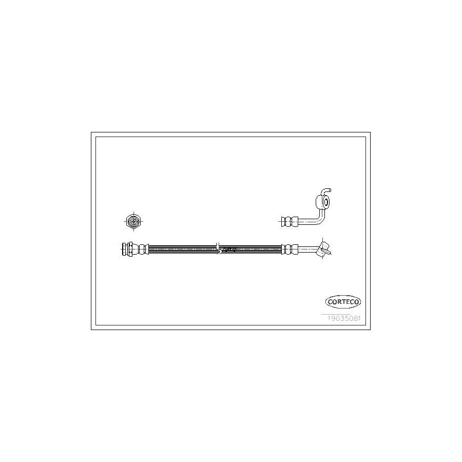 Corteco 19035081 Brake Hose For Mazda Mx-5 | ML Performance UK