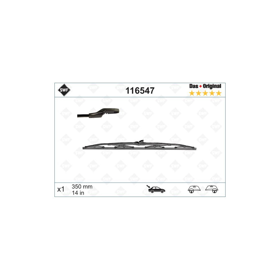 Swf Original Rear 116547 Wiper Blade | ML Performance UK Car Parts