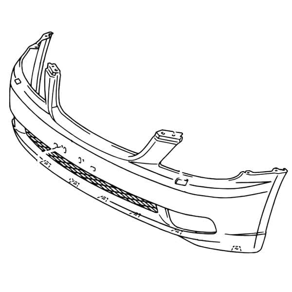 Genuine Lexus 52119-53906 IS Phase 1 Front Bumper