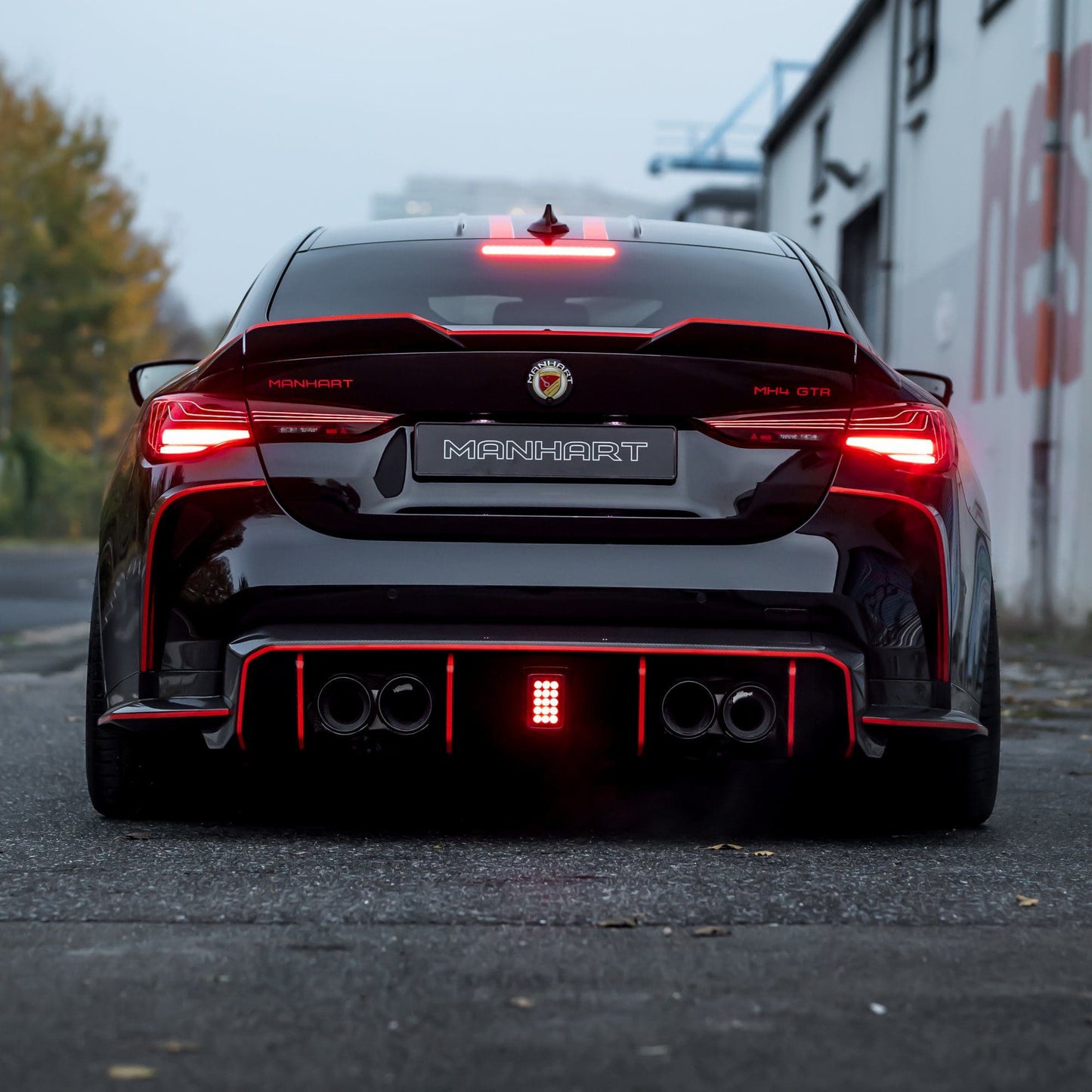 MANHART MH2G8011222 CARBON THREE-PIECE REAR SPOILER FOR BMW G8X M3 / M4 (COMPETITION / CSL)