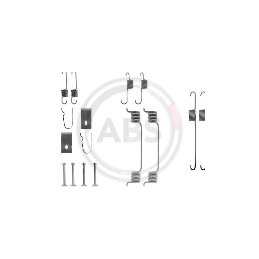 A.B.S. 0700Q Accessory Kit, Brake Shoes for MAZDA 121 II Saloon (DB) | ML Performance UK Car Parts