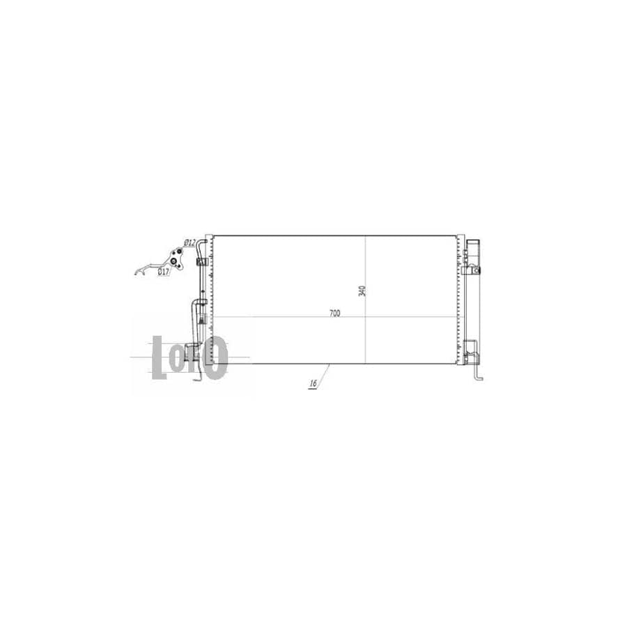 Abakus 0160160004 Air Conditioning Condenser | ML Performance UK