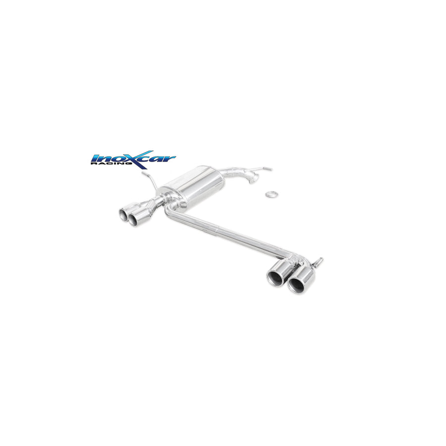 InoXcar TWPE.27.80 Peugeot 407 Duplex Rear Silencer | ML Performance UK Car Parts