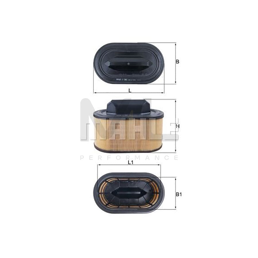 MAHLE ORIGINAL LX 2966 Air Filter Filter Insert | ML Performance Car Parts