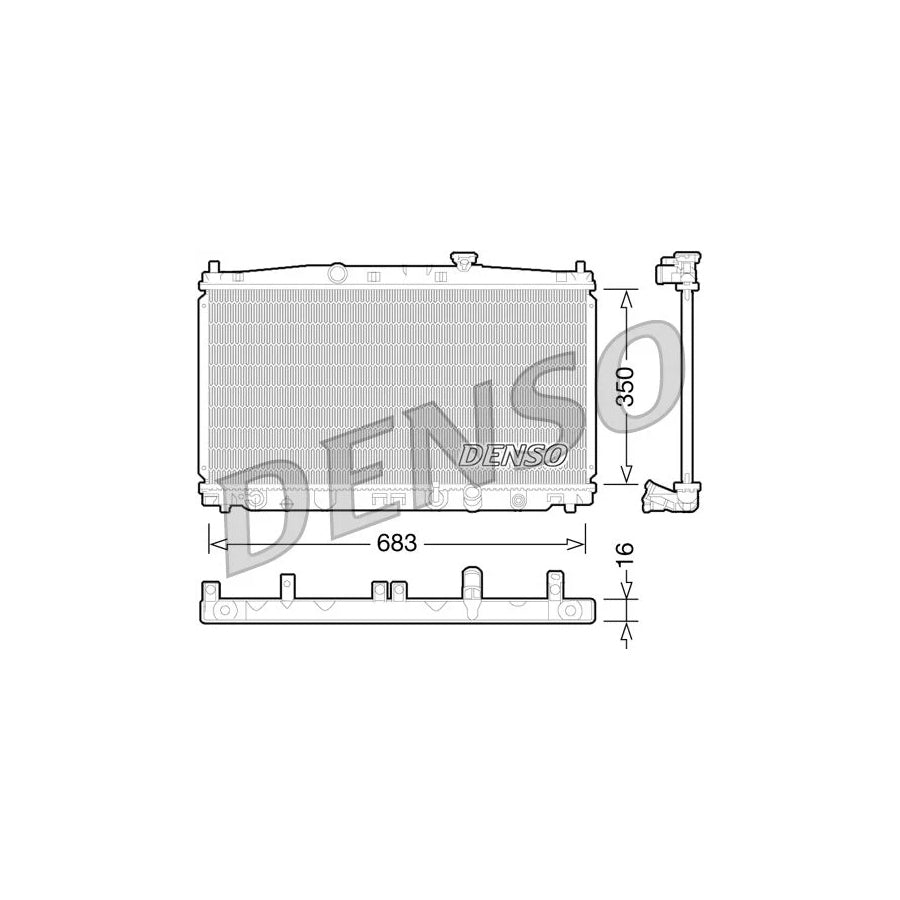 Denso DRM40032 Drm40032 Engine Radiator For Honda Insight Ii Hatchback (Ze) | ML Performance UK