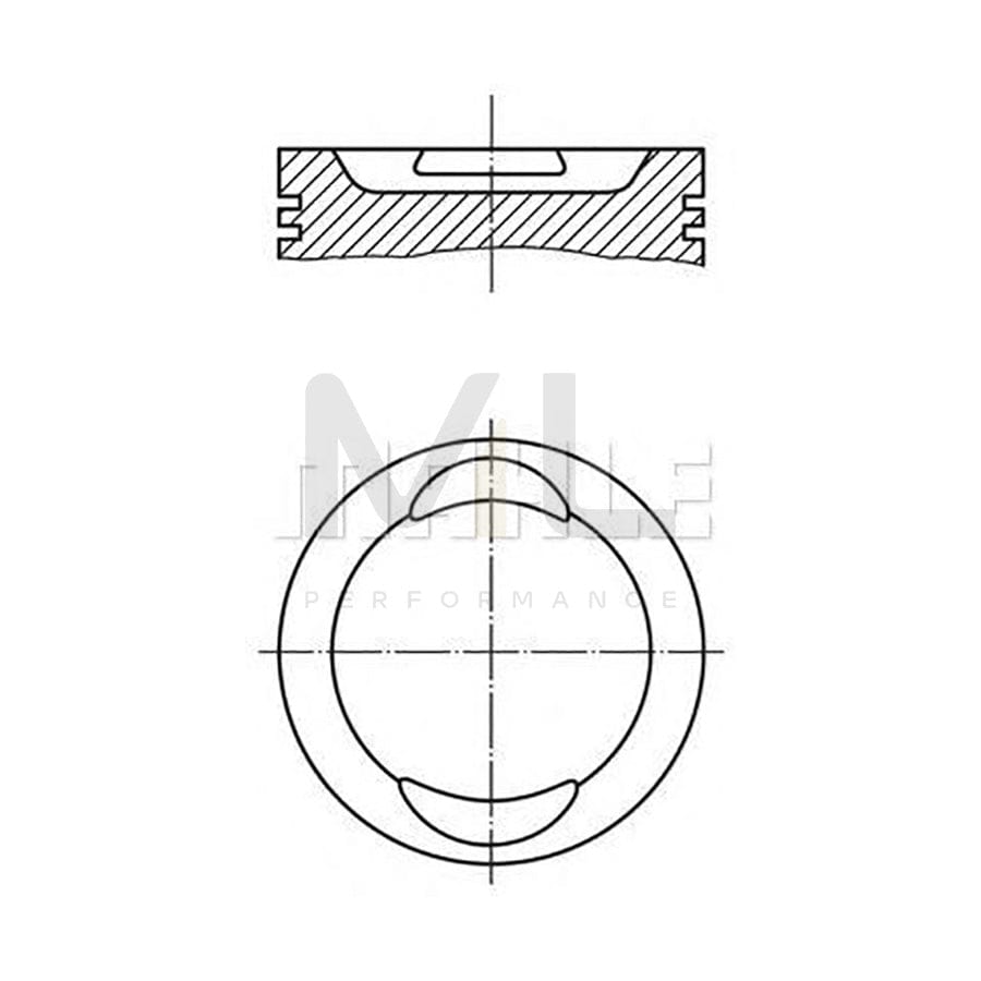 MAHLE ORIGINAL 029 72 01 Piston for 94,51 mm, with piston rings | ML Performance Car Parts