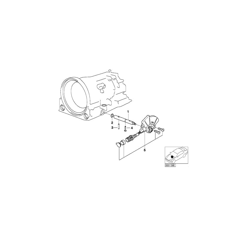 Genuine BMW 24501422169 E46 E39 Selector Rod (Inc. 528i, 318i & 316i 1.9) | ML Performance UK Car Parts