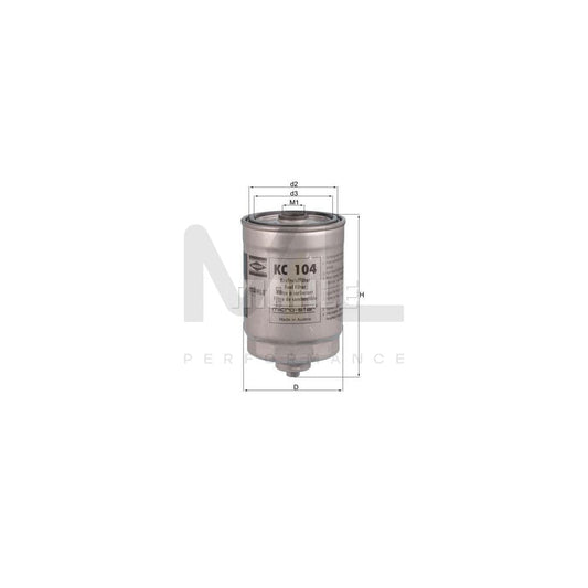 MAHLE ORIGINAL KL 109 Fuel filter for HONDA PRELUDE In-Line Filter | ML Performance Car Parts