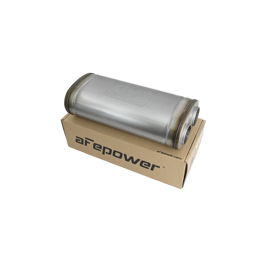 aFe 49M00033 2-1/2 IN ID Offset/Dual x 18 IN L x 8 IN W x 5 IN H - Oval Body Muffler | ML Performance UK Car Parts