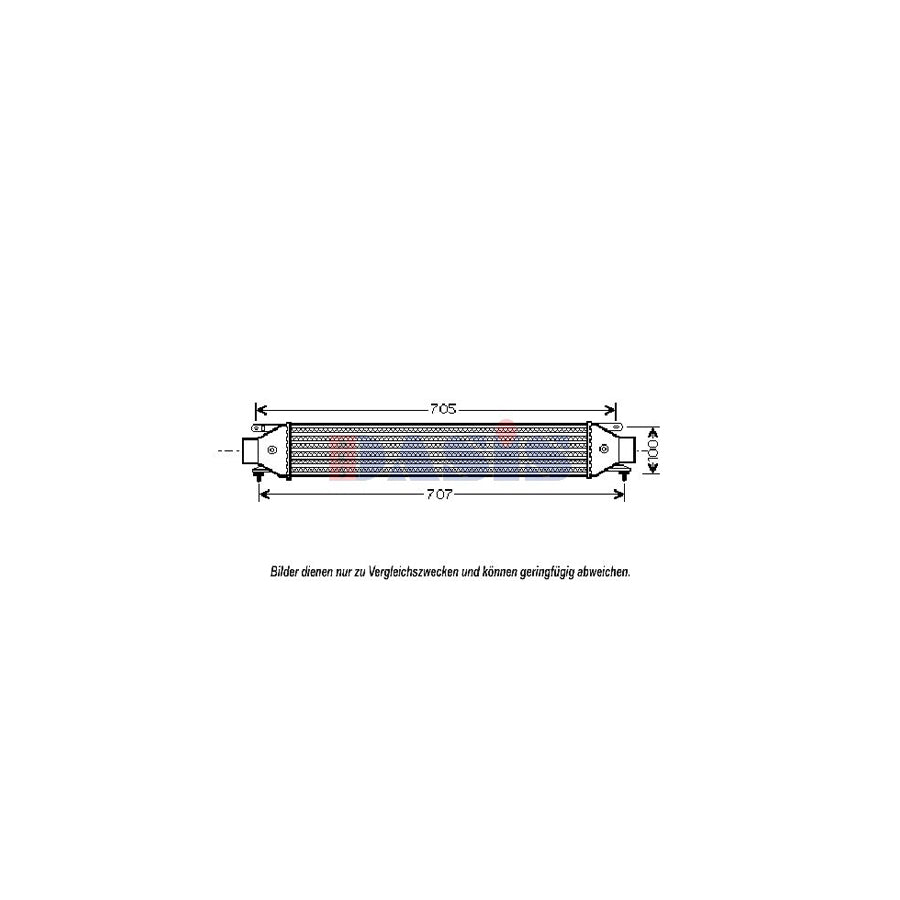 AKS Dasis 307003N Intercooler For Lancia Delta III (844) | ML Performance UK