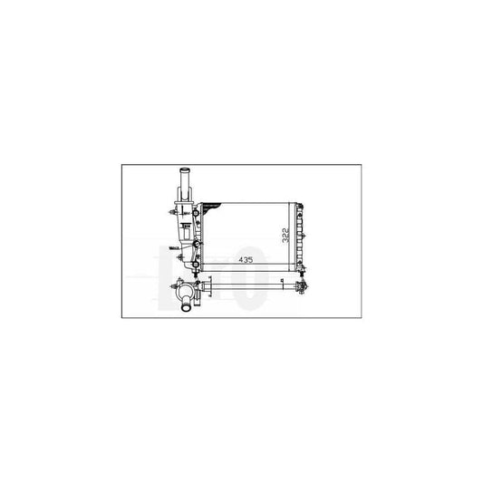 Abakus 0160170005 Engine Radiator For Fiat Punto I Hatchback (176) | ML Performance UK