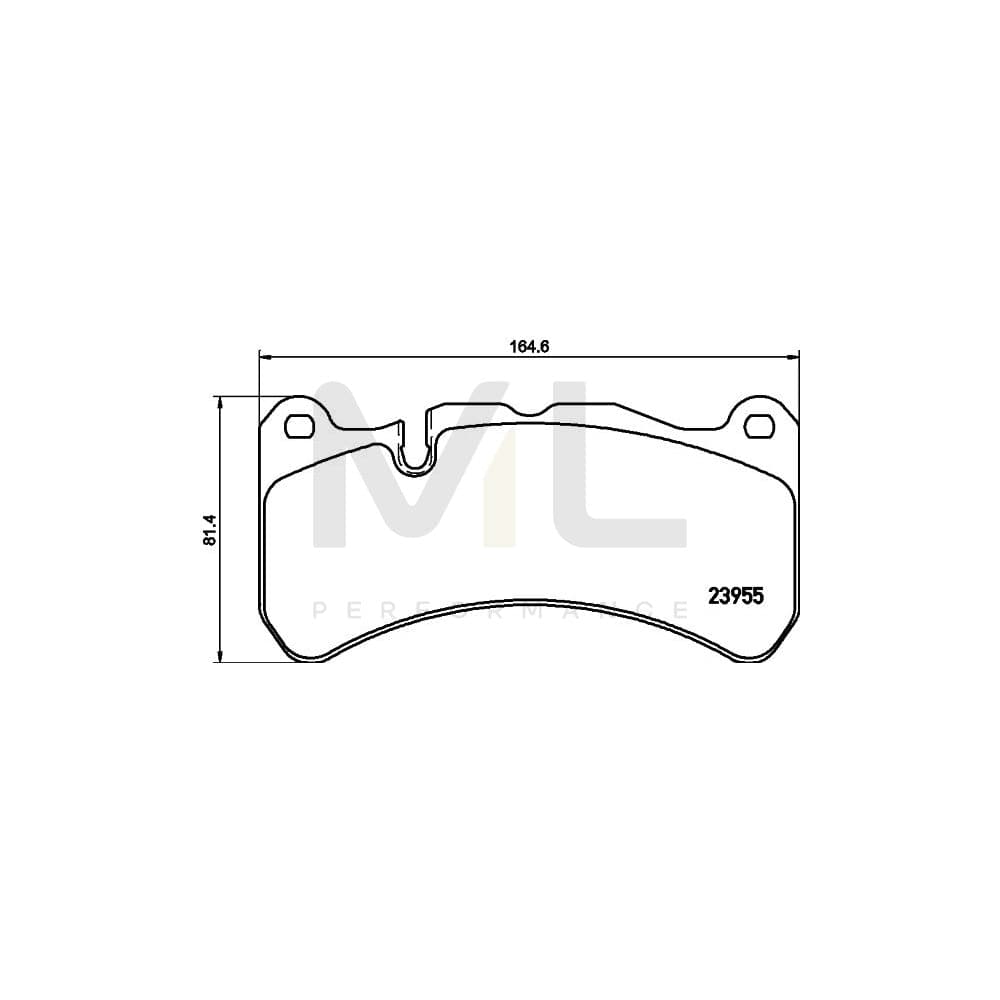 Hella 8DB 355 019-521 Brake Pad Set Prepared For Wear Indicator | ML Performance Car Parts