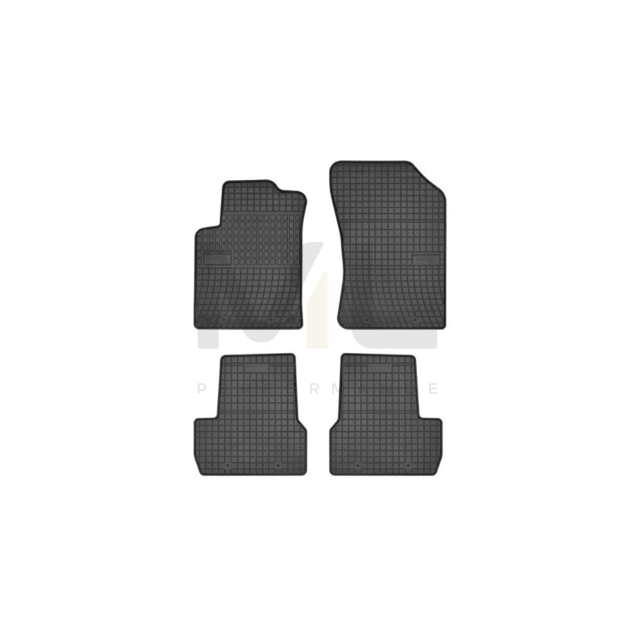 FROGUM Tailored 0642 Floor mat set for CITROテ起 C3 II (SC) Elastomer, Front and Rear, Quantity: 4, Black | ML Performance Car Parts