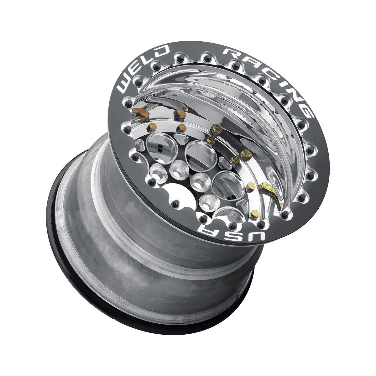 Weld 768B-50815F Magnum Import Wheel 15x8 4x100 ET13 BS5 Black Center - Black Shell