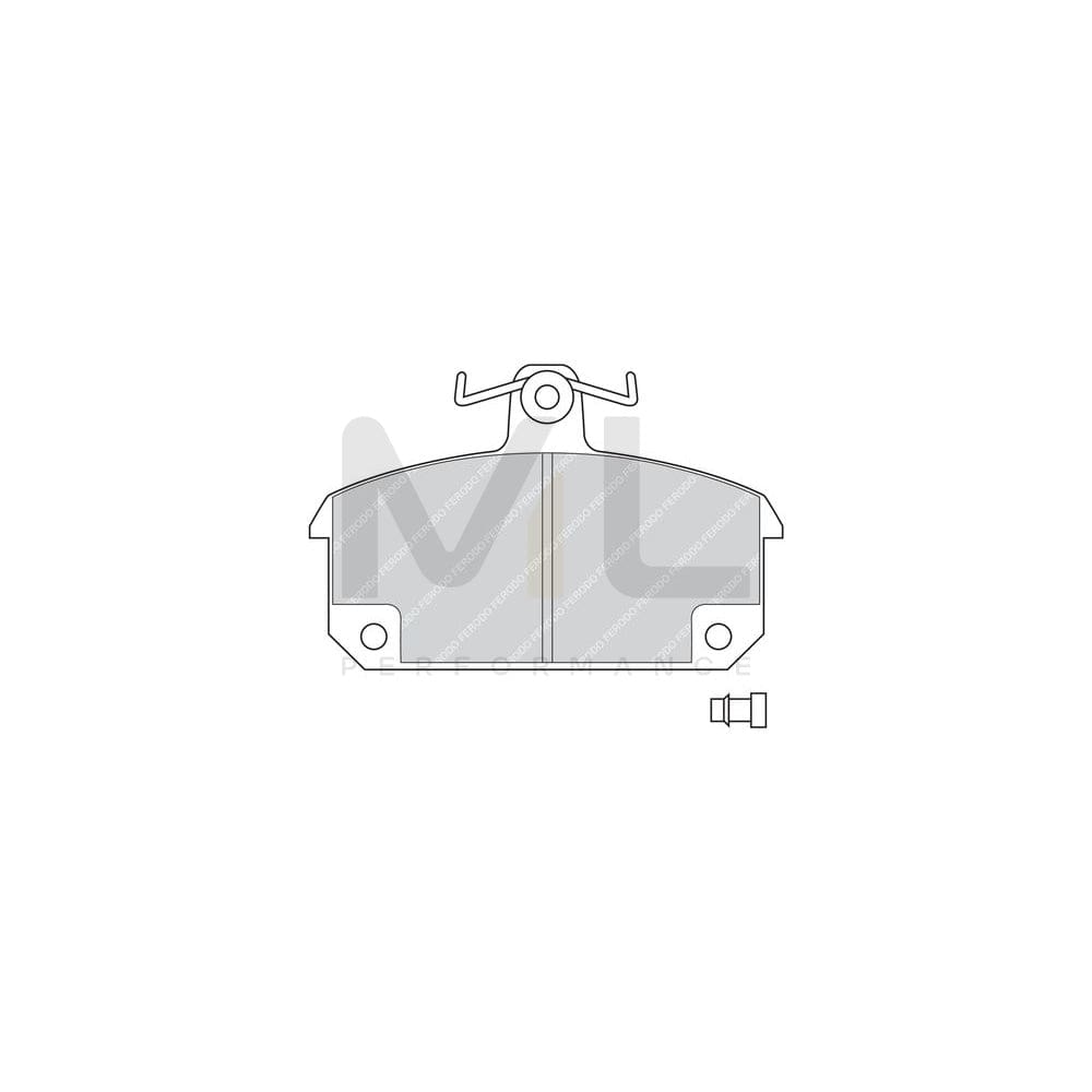 Ferodo Sl Fsl1382 Brake Pad Set Not Prepared For Wear Indicator, With Piston Clip | ML Performance Car Parts