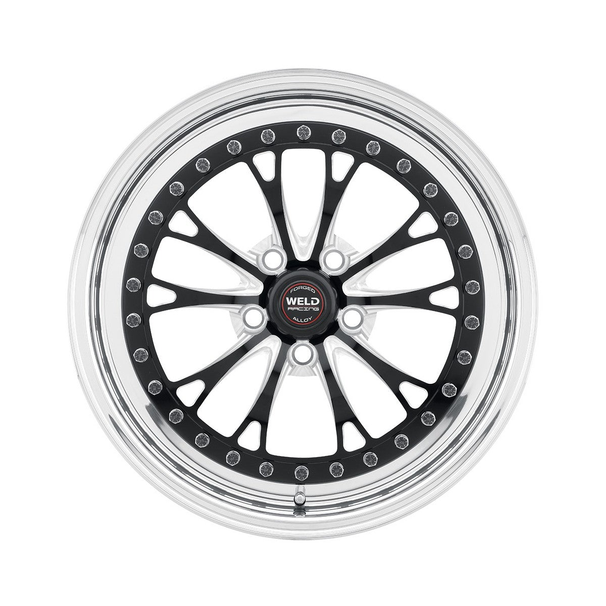 Weld 94HB7110W57A Vitesse Wheel 17x11 5x115 ET-5 BS5.8 Black Center - Polished Shell