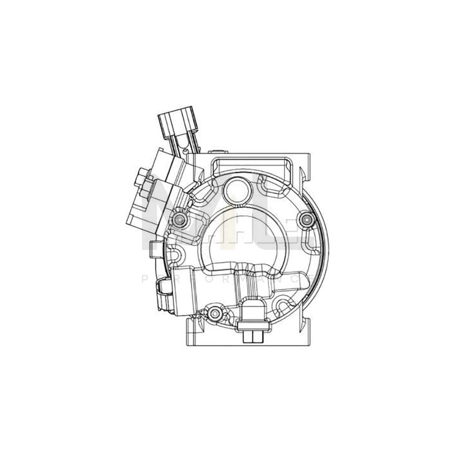 MAHLE ORIGINAL ACP 633 000P Compressor, air conditioning PAG 46 YF, Refrigerant: R 1234yf, R 134a | ML Performance Car Parts