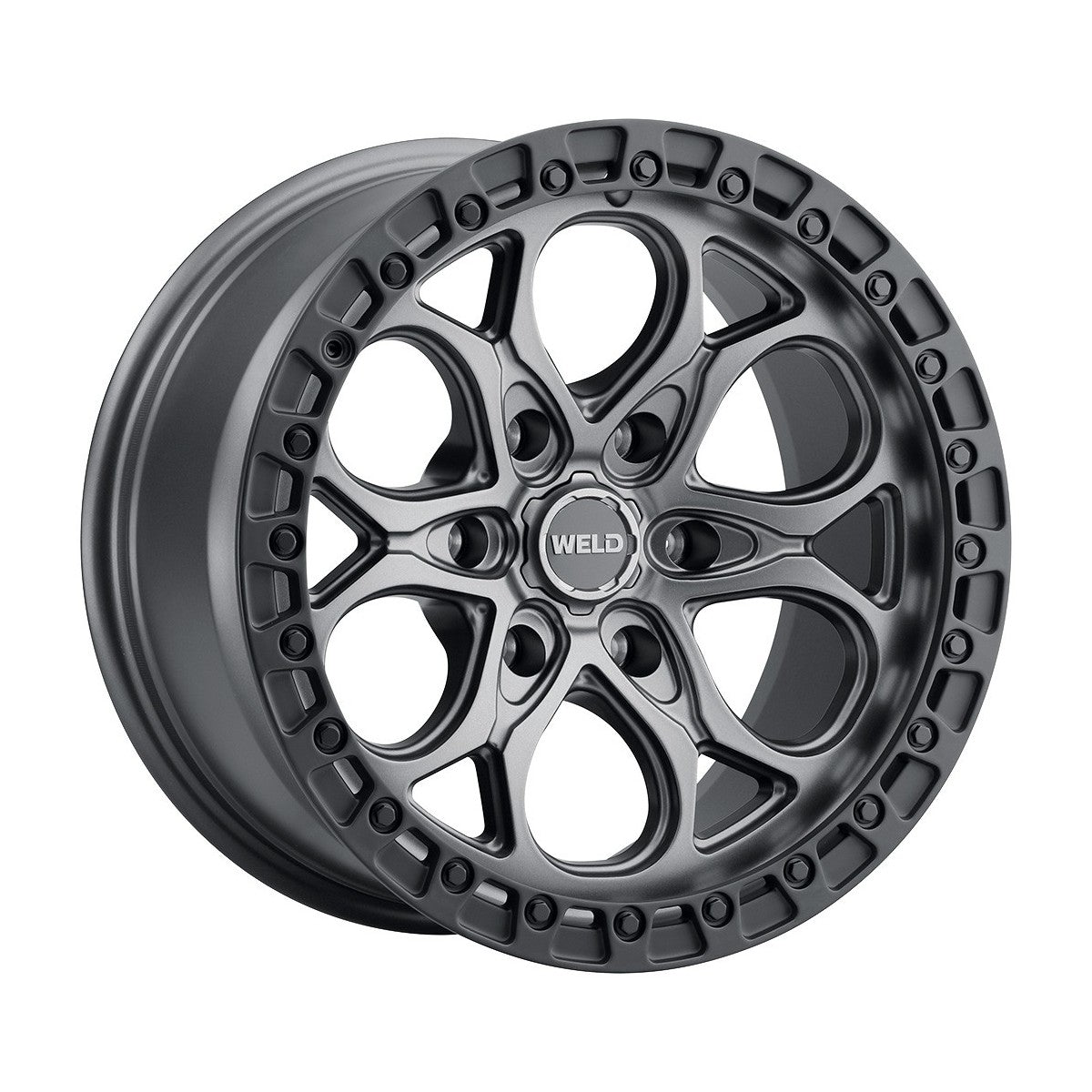 Weld W10779089500 Ledge 6 W107 Wheel 17x9 6x135 ET0 BS5 Satin Gunmetal - Satin Black