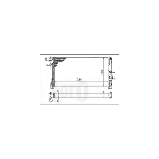 Abakus 0160170053 Engine Radiator | ML Performance UK