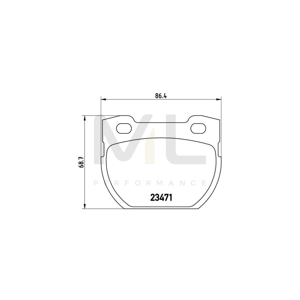 Brembo P 44 006 Brake Pad Set For Land Rover Defender Excl. Wear Warning Contact | ML Performance Car Parts