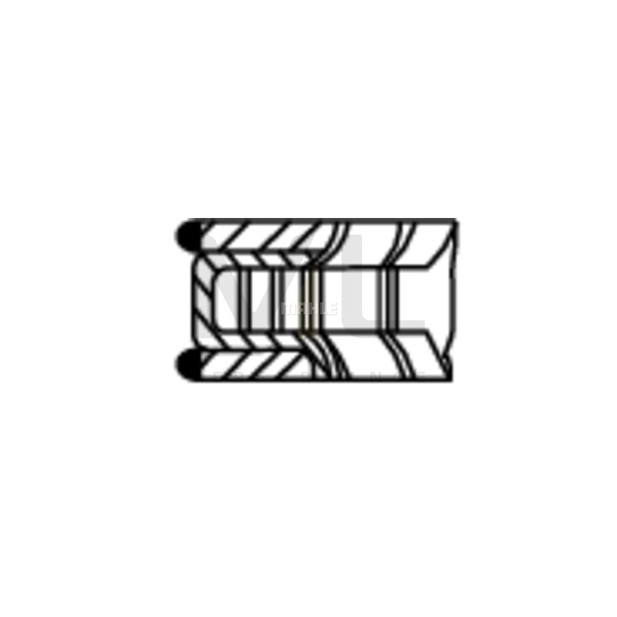 MAHLE Piston Ring Set 030 77 N1 – For VW Golf, Audi A3, Beetle, Skoda Octavia 1.6L Engines