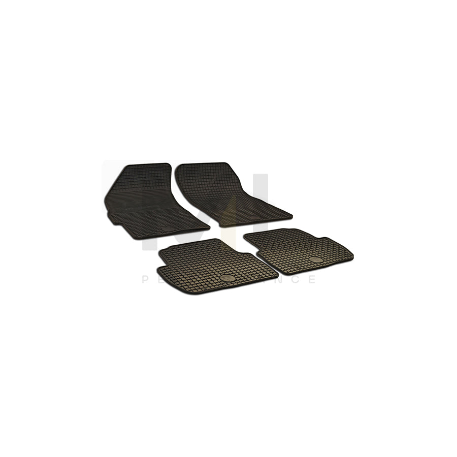 WALSER 50428 Floor mat set for CHEVROLET SPARK Elastomer, Front and Rear, Quantity: 4, Black | ML Performance Car Parts