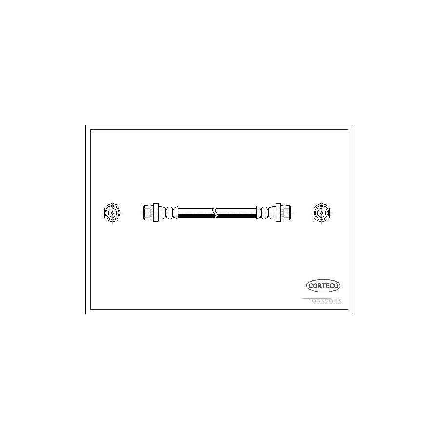 Corteco 19032933 Brake Hose For Mitsubishi Shogun Pinin (V60) | ML Performance UK