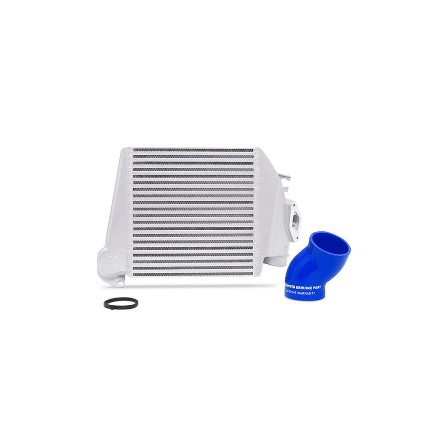 Mishimoto MMTMIC-WRX-08SLBL 08-14 Subaru WRX Top-Mount Intercooler Kit - Powder Coated Silver & Blue Hoses