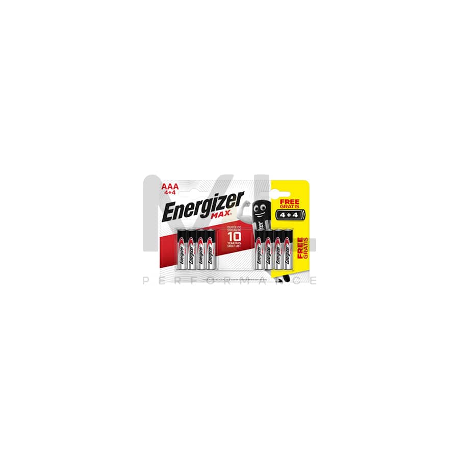 ENERGIZER Max Alk AAA BP8 4+4 | ML Performance UK Car Parts