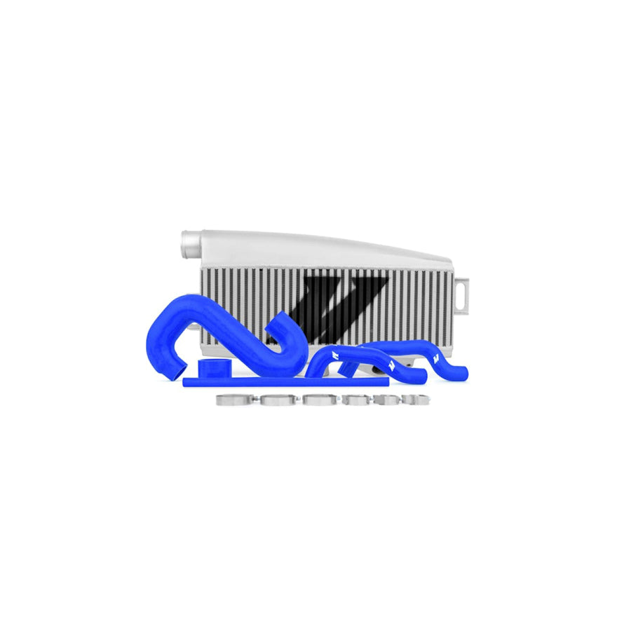 Mishimoto MMTMIC-WRX-01SLBL Subaru 02-07 WRX/04-07 STi Top-Mount Intercooler Kit - Powder Coated Silver & Blue Hoses