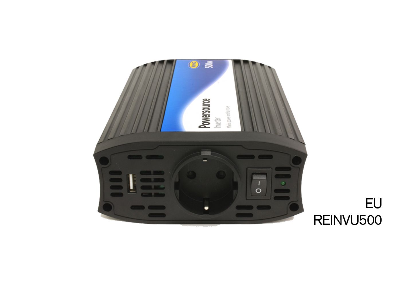 RING RINVU500 12V DC to 240V AC, 500W PowerSource inverter With 2.1A USB - Single Socket | ML Performance