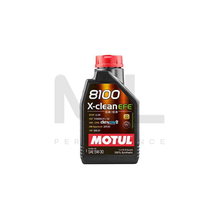 Motul 8100 X-Clean EFE 5w-30 Fully Synthetic Car Engine Oil 1l | Engine Oil | ML Car Parts UK | ML Performance