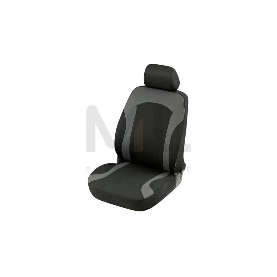 WALSER Premium Inde , ZIPP IT Premium 11784 Car seat cover Black/Grey, Polyester, Front | ML Performance Car Parts