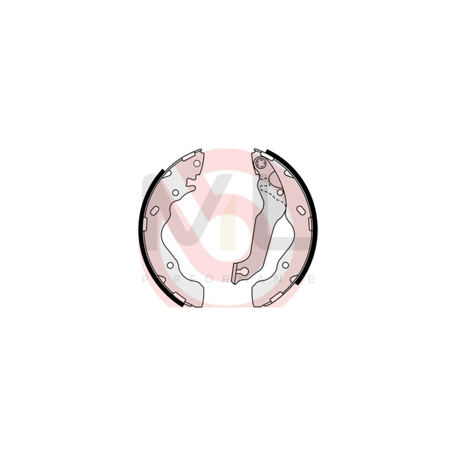 BREMBO S 30 511 Brake Shoe Set with handbrake lever | ML Performance Car Parts