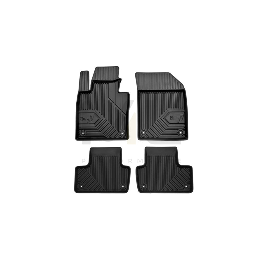 FROGUM Tailored 77407848 Floor mat set for VOLVO XC60 II (246) Elastomer, Front and Rear, Quantity: 4, Black | ML Performance Car Parts