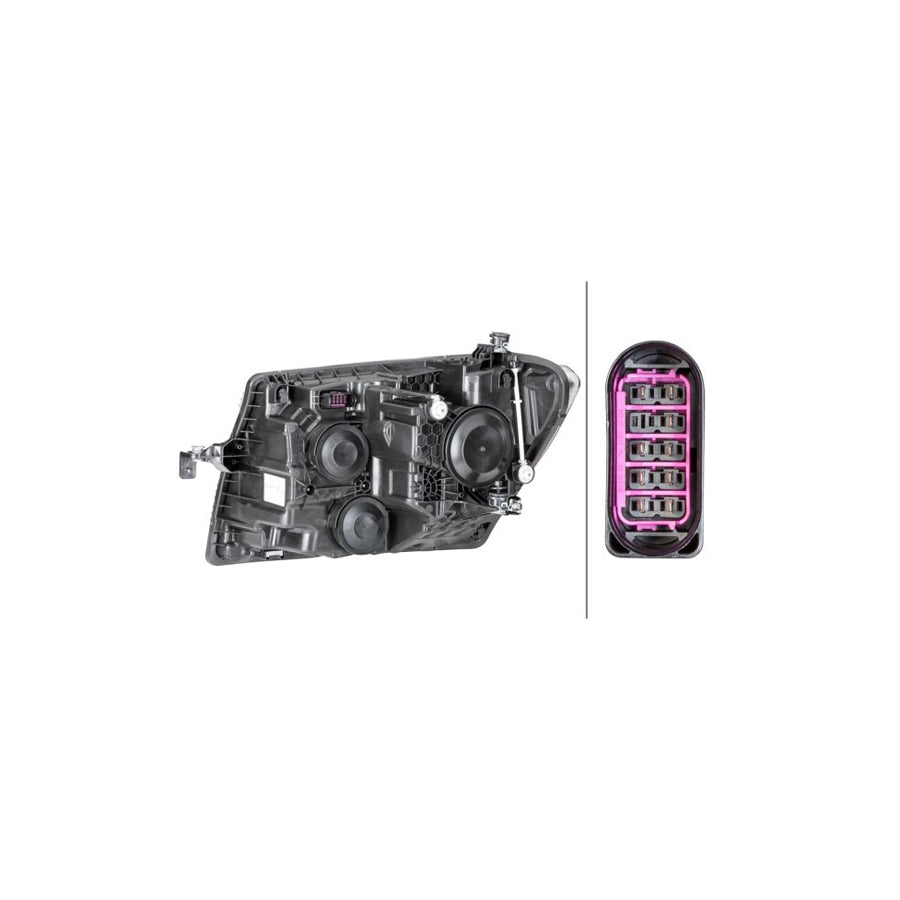 Hauptscheinwerfer HELLA 1EB 247 012-021, Rechts für Mercedes-Benz Hauptscheinwerfer HELLA 1EB 247 012-021, Rechts für Mercedes-Benz