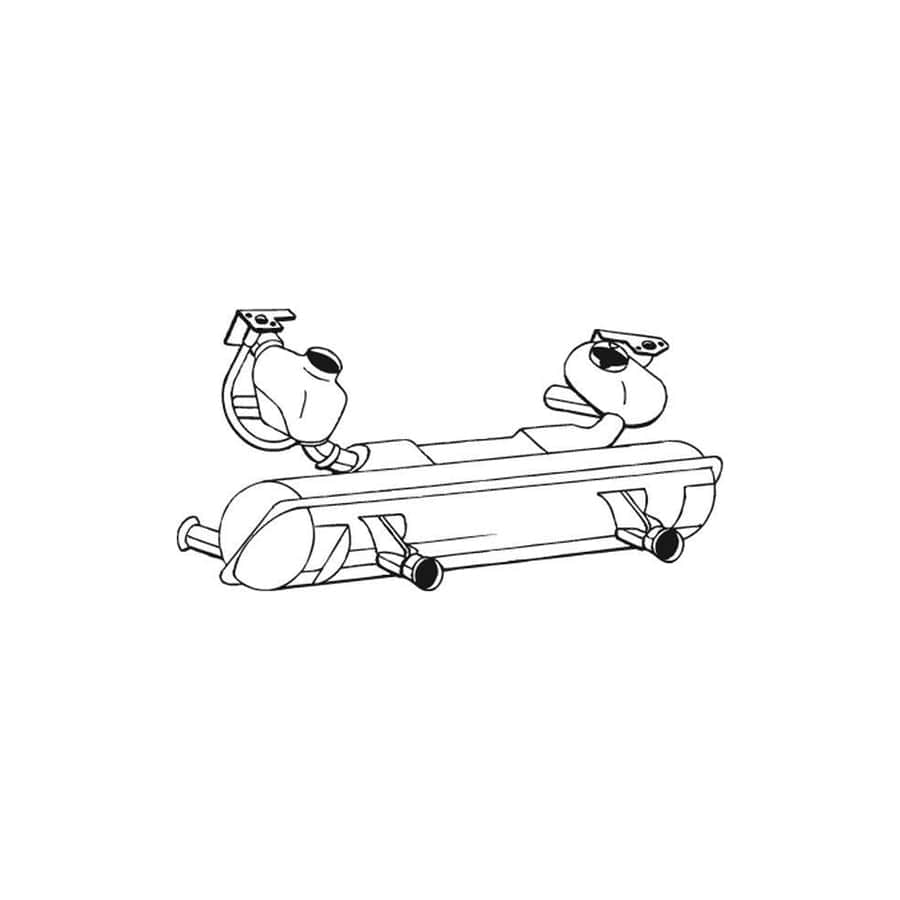 Bosal 233-183 Rear Silencer For Vw Kaefer