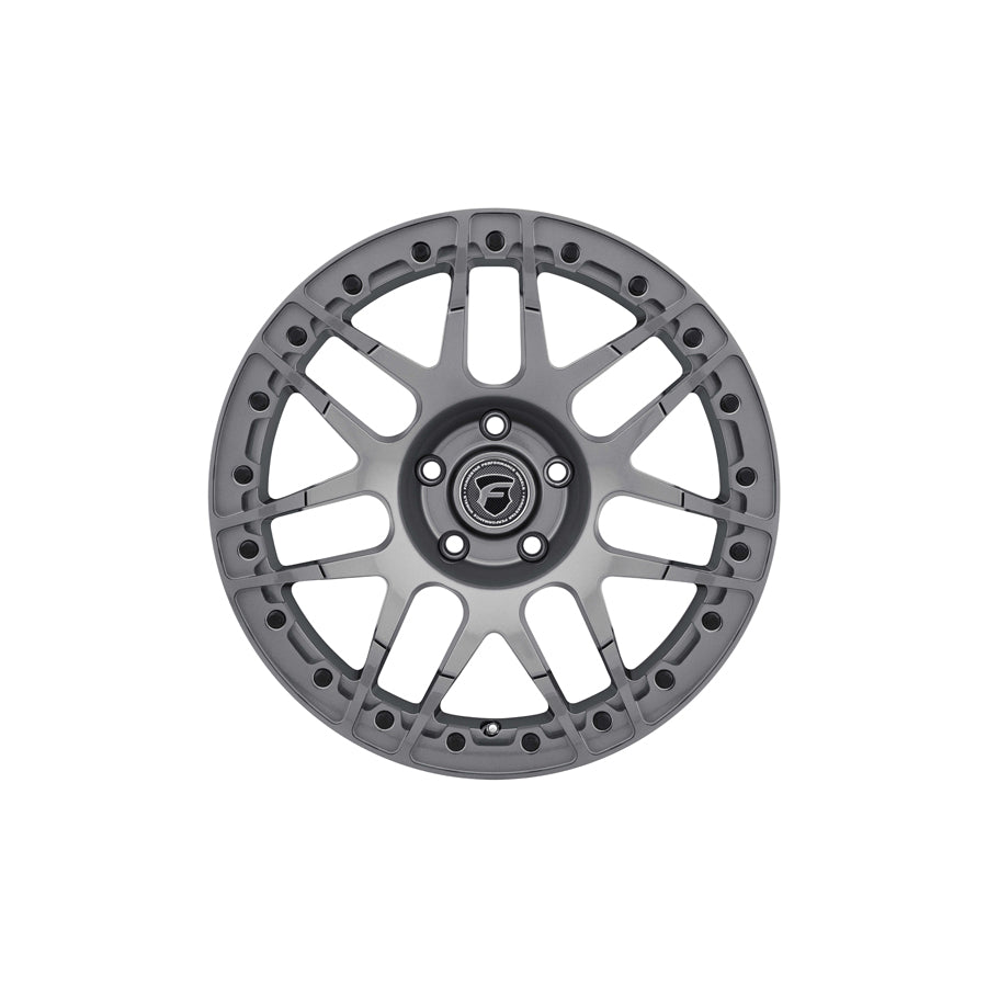 Forgestar F283B0067650 15x10 F14 Beadlock Standard 5x114.3 ET25 BS6.5 Gloss Anthracite Drag Racing Wheel