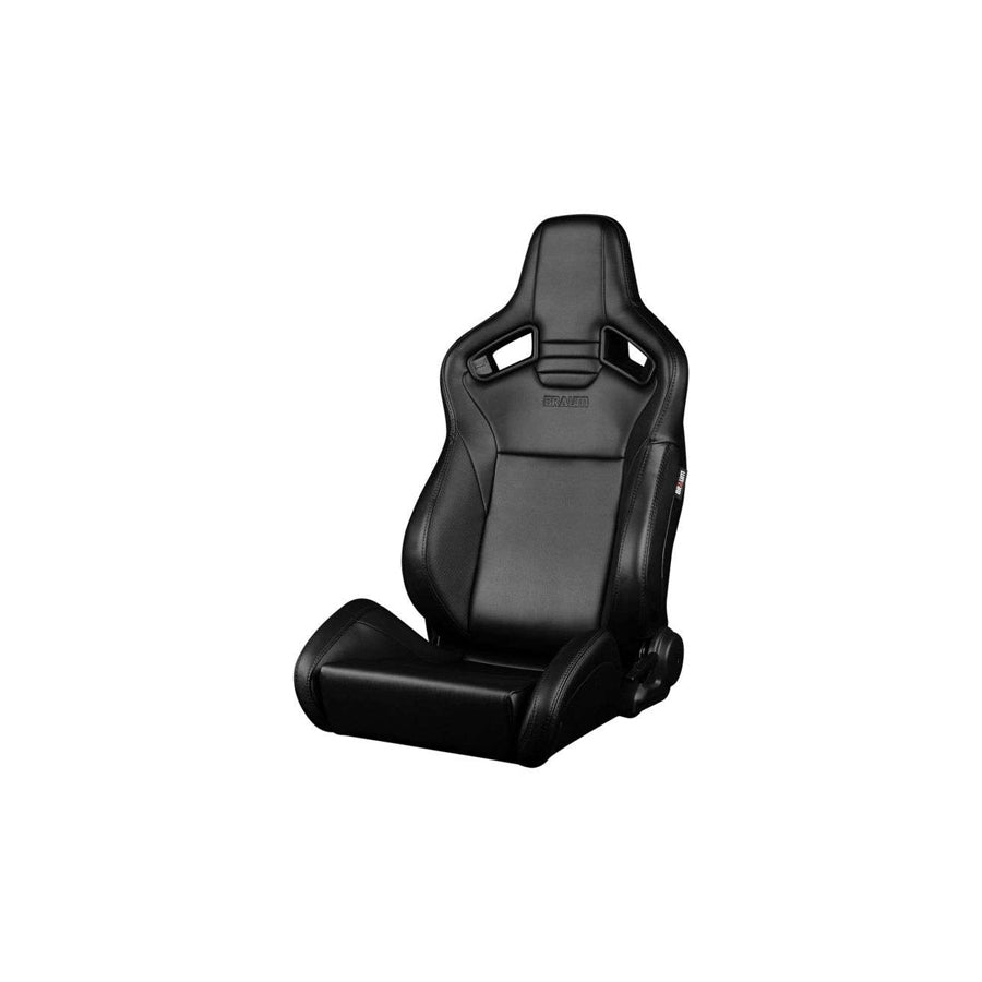 BRAUM Elite V2 Series Sport Reclinable Seats (Black Leatherette Black Stitching) – Priced Per Pair