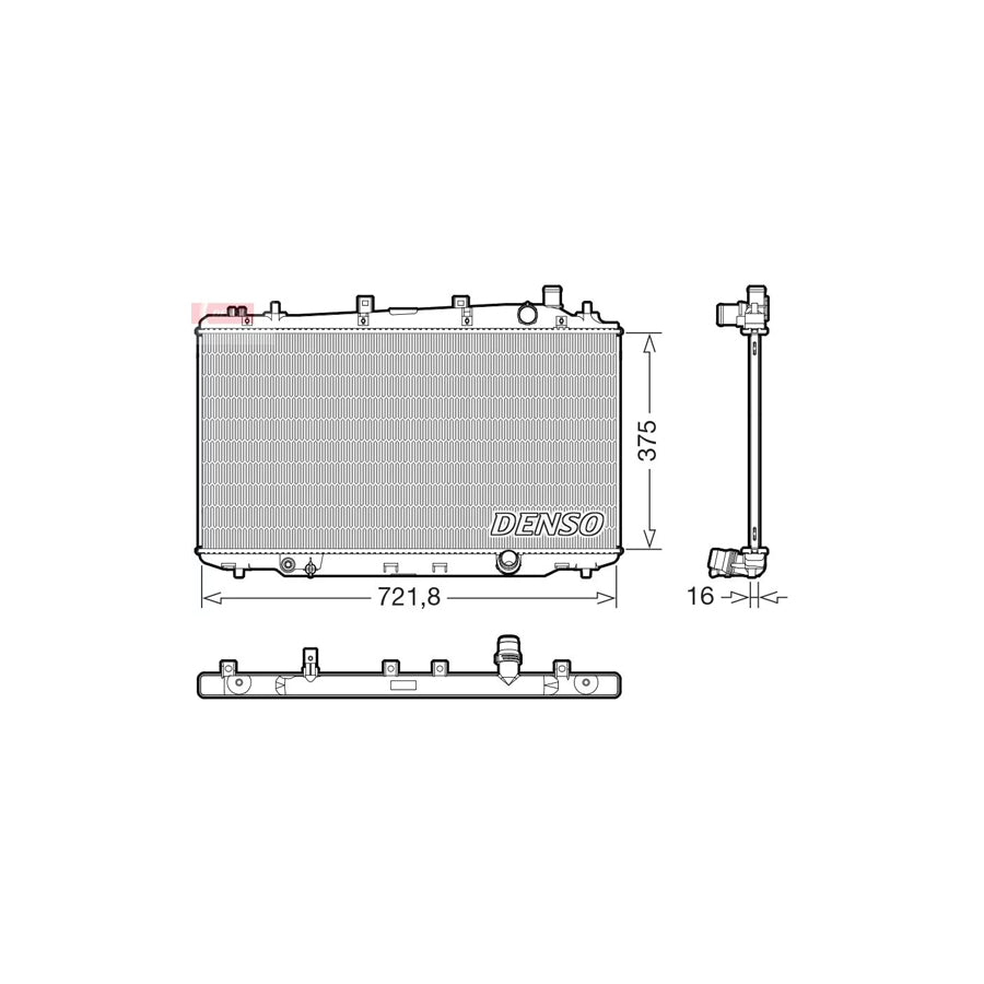 Denso DRM40056 Drm40056 Engine Radiator For Honda Hr-V Ii (Ru) | ML Performance UK