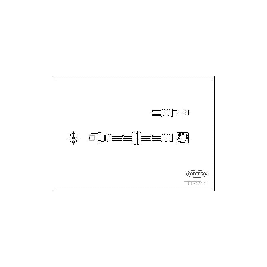 Corteco 19032373 Brake Hose For Mini Hatchback (R50, R53) | ML Performance UK