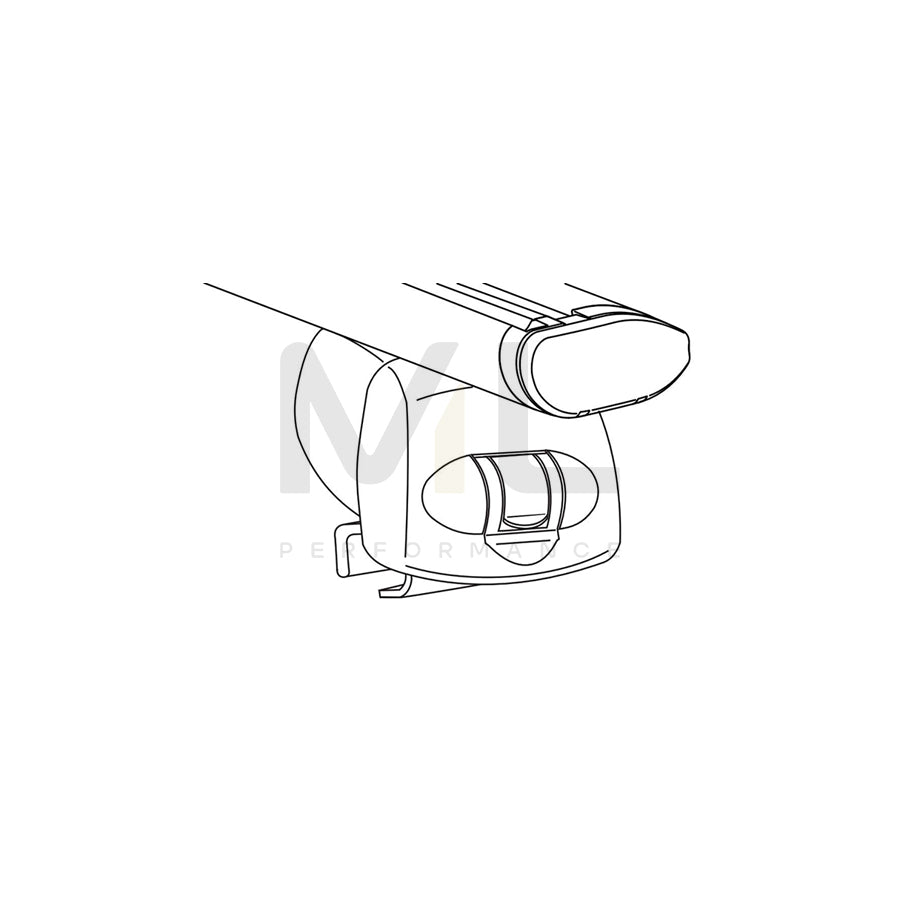 ATERA SIGNO 047359 Roof bars for closed roof rails, 110 cm, 100 kg, Aluminium | ML Performance Car Parts